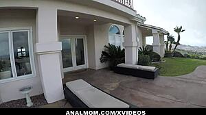 Famous Sidra Sage caught by sneaky stalker