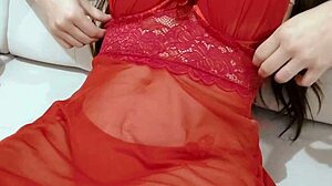 Hot Lingerie Teen Records First Masturbation Video With Dolphin Toy