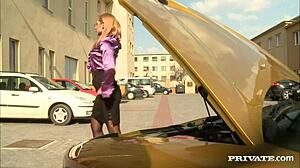 roxy r rough riding beauty, horny with tits and stockings, blowjob and handjob leading to cumshot