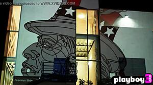 Perfect Brunette Alexandra Tyler Poses Outdoors