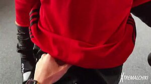 twinks are having blowjob in public outdoor spot