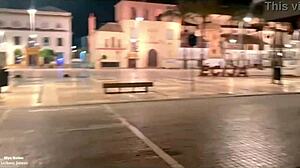 Horny girl fucked on street in Seville