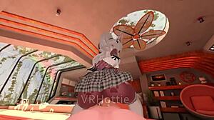 Pov ebony lap dance hints at ass job in vrchat erp