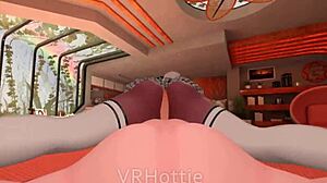 Pov ebony lap dance hints at ass job in vrchat erp