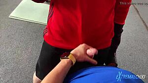 twinks are having blowjob in public outdoor spot