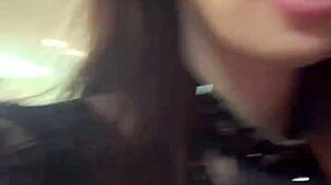 Hot MILF JERKED OFF in toilet at party