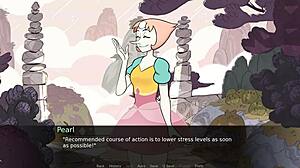 Enjoying beach day with gem blasting action