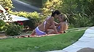 Chloe and Summer, Petite Lesbian Teens, Lick Each Other's Pussies