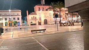 Horny girl fucked on street in Seville