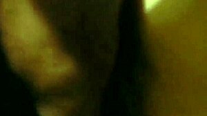 Boldly licking wife's cum from her wet pussy