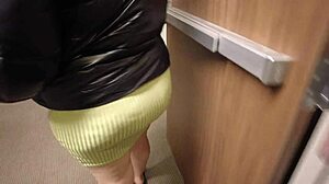 she was trolling the hotel, being naughty, and almost got caught sucking