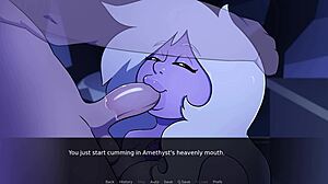 Enjoying beach day with gem blasting action