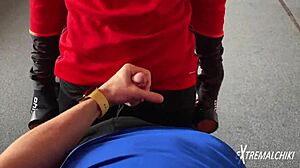 twinks are having blowjob in public outdoor spot