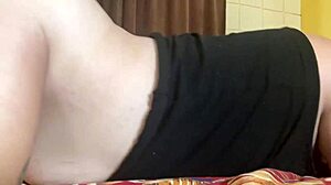 deep stroking his wife's ass interracial style