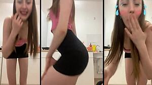Ez a szexi lány 1 csinál egy forró webcam táncot