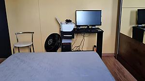 Showing Off Natural Tits in Fetish Play