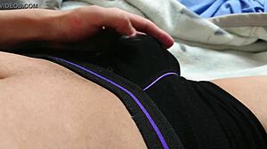 Japanese Guy Cums in Underwear Strokes for More