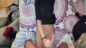 horny nympho bent over for doggystyle fucking.