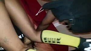 Blacchammer with Big Cock Blowjob and Wet Ebony!