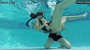 hey, manga babe fingered by huge cock underwater