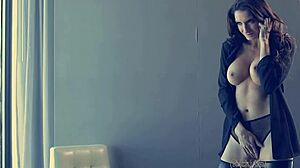 Lesbian Babes Tribbing With Dildos And Licking Tits