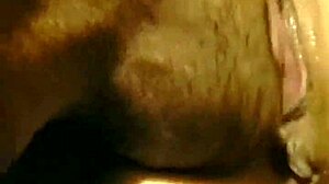 Boldly licking wife's cum from her wet pussy