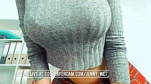 i love her curvy body in cosplay on webcam