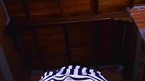 slender student pleases lover in apartment