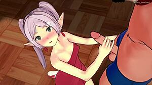 Frieren i handduk redo för kärlek