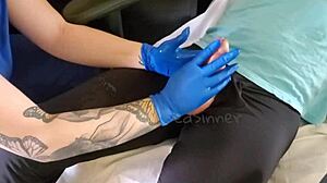 Curvy Blonde Nurse Visits Home