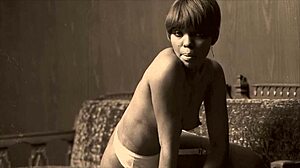 Very Rare Vintage Interracial Threesome: Antique Passion Meets Modern Desires