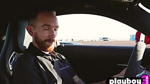 Perfect Brunette Alexandra Tyler Poses Outdoors