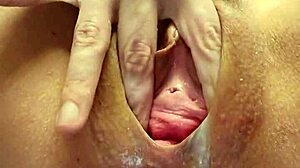 Tight Pussy Squirts Hard in Wild Display