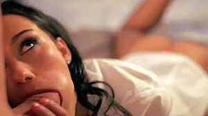 Brunette demands intense blowjob leading to cumshot