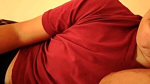 watching movies with my cousin turns into unexpected intimate moments