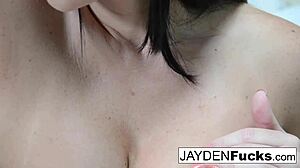 jayden jaymes is rubbing her tight pussy so good 😍