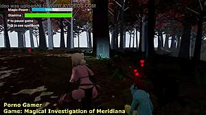 Exploring magical investigation of Meridiana in fantasy anime game