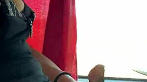 Mara di Roma in crossdressing attire performs gay sexual acts with partner