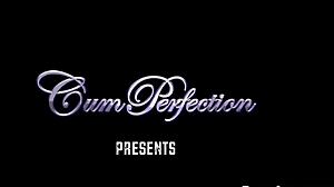 frisky peach gets cum load on face eating spunk