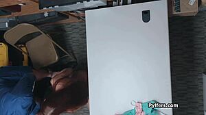 Czech Hottie Caught on Hidden Cam and Pounded by Mall Security