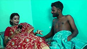 This married Indian wife gets wild with step brother in hardcore desi roleplay sex.