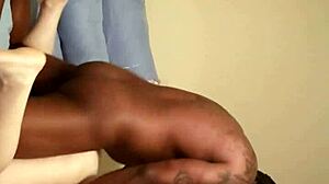 amateur whore gets doggystyle fucking in pussy and ass with big black cock