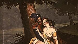 Odkritje vintage erotične anime ilustracije iz antikne zbirke.