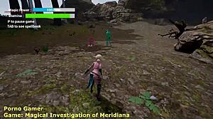 Exploring magical investigation of Meridiana in fantasy anime game