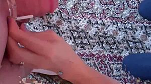 Femdom Locks Cock in Bondage Tease