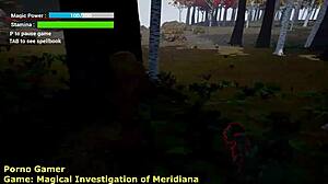 Exploring magical investigation of Meridiana in fantasy anime game