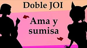 i'm tellin you to jerk off with double domination and femdom instructions