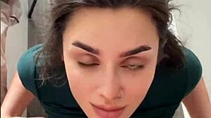 I saw this incredibally hot girl suckin and ridin on dick, cummin on face in pov