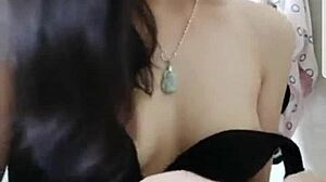 Chinese Webcam Babe Milking Her Assets Hard