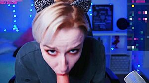 Short Hair Cam Slut Sucks Dildo With Small Tits